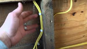 These staples offer a recessed head to ensure straight insertion and the safety of the cable jacket during installation. How Many Wires Under One Staple Or 3 4 Hole Youtube