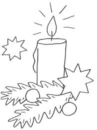 Kostenlose Malvorlage Weihnachten Weihnachtskerze Zum Ausmalen