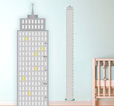 Skyscraper Height Chart Sticker