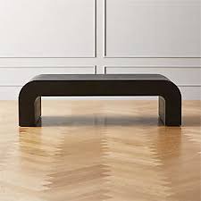 Depointer life glass coffee table, rectangle coffee table for living room modern side coffee table with lower shelf,perfect for living room conversation leisure occasions, metal leg,black. Coffee Tables Modern Unique Cb2 Canada