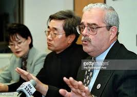Fairfax Supervisor Gerald Connolly at a press conference with Korean...  News Photo