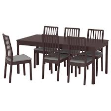 Ekedalen Ekedalen Table And 6 Chairs Dark Brown Orrsta Light Gray Ikea Ikea Dining Sets Table Dining Room Sets