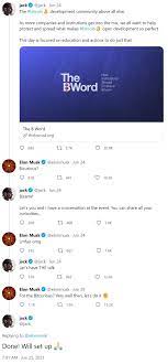 Tesla S Elon Musk And Twitter S Jack Dorsey Agree To Have The Talk At Bitcoin Event B Word The Wealthadvisor