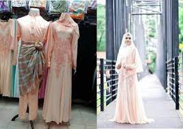 Seminggu sebelum nikah dah diuji selepas 5 bulan kahwin. Set Baju Pengantin Warna Soft Peach Baju Nikah Nikah Muslimah