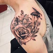 They can be inked on their own or as a filler with other images. Top 43 Best Flower Shoulder Tattoo Ideas 2021 Inspiration Guide