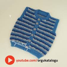 Renkli Bebek Yelek Modeli Bebek Yelek Modelleri Knitting Baby Cardigan Jacket Sweater Vest In 2020 Knitted Hats Crochet Crochet Hats