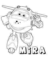 Jimbo, personnage de super wings. Mira Plane Coloring Pages To Download Or Print For Free
