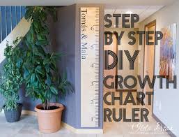 I Love Doing All Things Crafty Diy Growth Chart Ruler