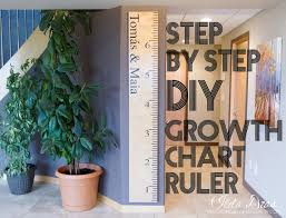 i love doing all things crafty diy growth chart ruler