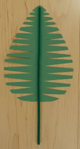 There are many activities you can do by using a tree pattern. Palm Leaf Fold And Cut Craft