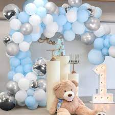 Buy 139 Packs Baby Blue Balloons Blue And White Balloons Garland Arch Kit Balloons For Baby Shower Party Birthday Decorations Online In Germany B0948jjn2t