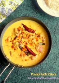 Annapurna Punjabi Kadhi Pakora Gram Flour Fritters In Yogurt Gravy Punjabi Kadhi Pakora Is A North Indian De Yogurt Curry Vegetarian Platter Food Challenge