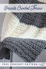 Granite Crochet Throw Blanket Pattern Easy Crocheted Throw