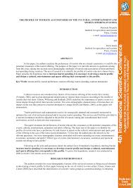 At least, it's written in his profile on the website, where future travelers first go when searching for a tour. Pdf Tourist Profile As Consumer Cultural Amusement And Sports Offering In Istria