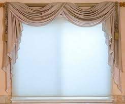 Use loops or hooks on either side of the window about 3 to 6 inches higher than the frame. Types Of Curtains Lovetoknow Window Scarf Curtains Room Decor
