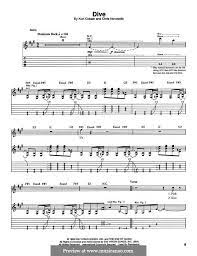 Dive Nirvana By K Novoselic K Cobain Nirvana Nirvana Guitar Guitar Tabs Songs