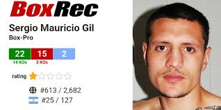 BoxRec: Sergio Mauricio Gil
