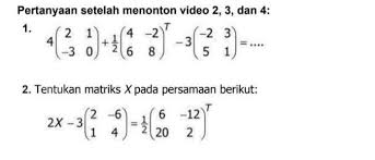 Nama saya denny, sekarang saya bekerja sebagai system engineer suatu perusahaan telekomunikasi di indonesia. Soal Cerita Matriks Dan Jawabannya Kami