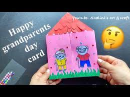 Happy grandparents day the lord delights in those who fear him, who put their hope in the unfailing love card. Grandparents Day Card Making Grandparents Day 2020 Youtube