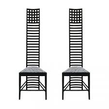 292 Hill House 1 Chairs By Charles Rennie Mackintosh For Cassina 1970s Set Of 2 For Sale At Pamon Charles Rennie Mackintosh Rennie Mackintosh House On A Hill