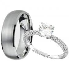 Zales Wedding Sets For Him And Her Best Inspiration Vintage Emerald Engagement Ring Couples Ring Set Couple Wedding Rings