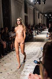 Naked models catwalk