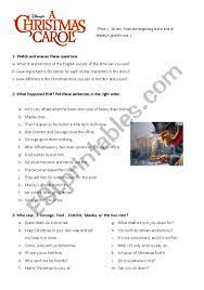 Free a christmas carol study unit worksheets for teachers to print. A Christmas Carol Worksheet 1 Esl Worksheet By Inesita76