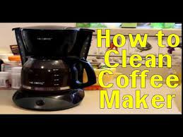 Vinegar cycles until it cleans, and then water cycles to get rid of vinegar. Clean Coffee Maker Vinegar How To Clean Coffee Maker Youtube