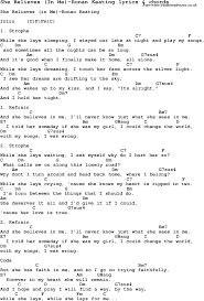 Love Song Lyrics For She Believes In Me Ronan Keating With Chords For Ukulele Guitar Banjo Etc Lyrics And Chords Love Songs Lyrics Songs
