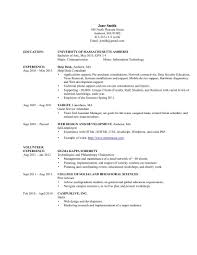 information technology help desk resume