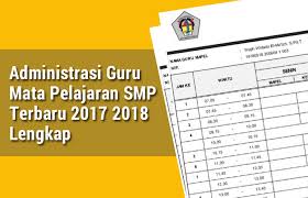 Format administrasi sekolah sd.contoh format administrasi guru lengkap. Administrasi Guru Mata Pelajaran Smp Terbaru 2017 2018 Lengkap Operator Sekolah