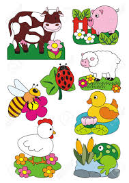 Un Conjunto De Vectores Aislados Ilustraciones De Animales ...
