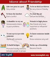Idioms About Friendship 10 Popular English Idioms About Friendship Love English English Idioms English Phrases Idioms Idioms
