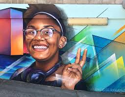 Here's the final first mural installment at @fremontmews! Featuring local  DJ @iamtldstr, activist @bindarsingh, artist Pat Orner, and famous museum  @crockerart. Latex and spray. Paint from Sacramento's local @acehardware  and @leaveyourmark. Starting