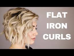 Here is our tutorial to show you how to make stunning beach waves with your short hair, using just a flat iron. How To Curl A Bob With Curling Iron Novocom Top