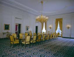 Shows signs of wear, scratches and stains. White House Rooms State Dining Room Jfk Library