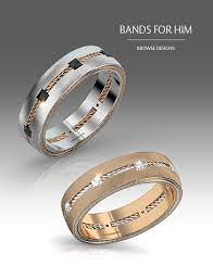 Wedding Bands For Him Men S Wedding Ring Weddingjewelry Cool Wedding Rings Wedding Rings Vintage Mens Wedding Rings