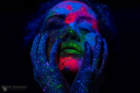 Black Light And Uv Paint Body Painting Photoshoot Bailward Photography