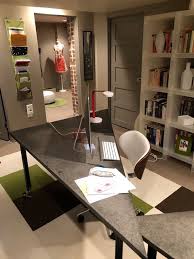The entire fourth floor of this brooklyn townhouse remodeled by barker associates architecture office is a guest room outfitted with white oak shelves and a workout zone. Unfinished Basement Project Modern Home Office Denver By Style Reboot Houzz Ie