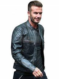 David Beckham Mens Slim Fit Real Leather Jacket Leather Jacket Real Leather Jacket Leather Jacket Men