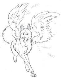 Wolf with wings coloring pages. Winged Wolf Angel Coloring Pages Angel Coloring Pages Detailed Coloring Pages Turkey Coloring Pages