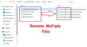 Rename Multiple Files In Windows If You Want To Rename Multiple Files At Once But Don T One By One Then This Post Is Helpful Picture Song Party Apps Multiple