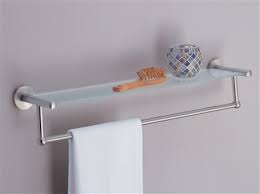 Due to its importance, it is good to keep it tidy and neat in an ambiance that you love. Glass Bath Shelf With Satin Nickel Towel Bar Organize It All