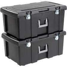 Pegboard bins can be stacked on a. Bins Totes Containers Boxes Lockable Storage Footlocker Wheeled Storage Tote 22 Gallon 31 1 Waterproof Storage Lockable Storage Heavy Duty Storage Bins