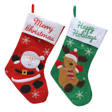 Shop our extensive selection of wholesale christmas stockings for the whole family. Buy Christmas Stockings 18 Inch Xmas Stocking Santa Claus And Christmas Deer Reindeer Stockings Stocking Bulk Set Christmas Tree And Fireplace Decorations 2 Pack Online At Low Prices In India Amazon In