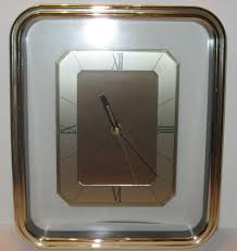 Heirloom Transparent Quartz Wall Clock Clear Black Gold Heirloom Americana Clock Black Gold Gold For Sale