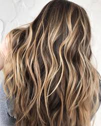 Light brown hair colored in light golden and slight orange highlights and decorated with a large red flower behind the ear to for a charming look. High Contrast Caramel Blonde Highlights Hair Highlights Brown Hair With Blonde Highlights Brown Hair With Highlights