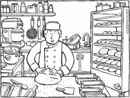 In this section, find a large selection of coloring pages baker. Baker Baking Bread Kiddicolour