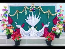 Lent decorations for church craft decorations luke the evangelist church foyer altar design church stage design church banners st luke environment. Exclusive Church Altar Decoration From Yese Sajeevudu Ministries Youtube
