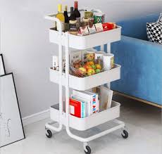 A laundry room (also called a utility room) is a room where clothes are washed and dried. Storage Trolley Cart 3 Tier Rolling Utility Organizer Rack Craft Art Cart Multi Purpose Organizer Shelf Tower Rack Serving Trolley For Office Bathroom Kitchen Kids Room Laundry Room White Buy Online In